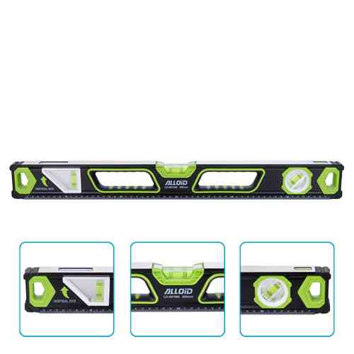 Alloid Pro. Рівень будівельний 60см, 3 капсули з магнітом та боковим вікном Одеса