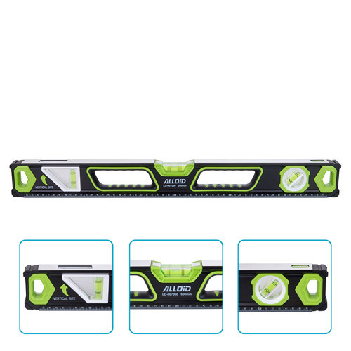 Alloid Pro. Рівень будівельний 60см, 3 капсули з магнітом та боковим вікном Одеса - фото 1