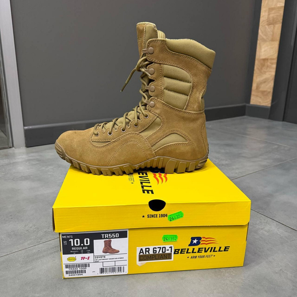Берці Belleville KHYBER TR550 Hot weather multi-terrain boot, розмір 10/43, колір Койот, стандарт армії США (TR550 100R) Solmir Київ - фото 7