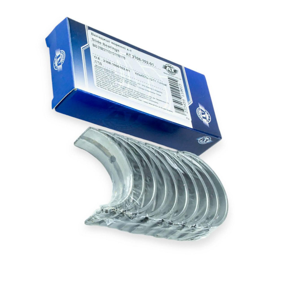 Вкладыши 2108 стандарт, коренные AT коленвала Мукачево - изображение 1