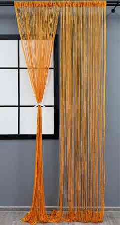 Штори-нитки "Кісея" з люрексом Помаранчевий 300х300см 1 шт (61-087) Київ