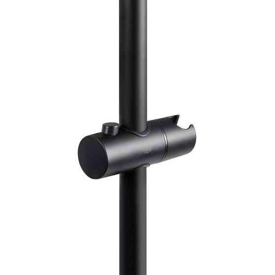 Душова стійка з тримачем нержавійкайка Qtap Lepit 665 мм кругла QTLEP82103OB Black Matt Харків