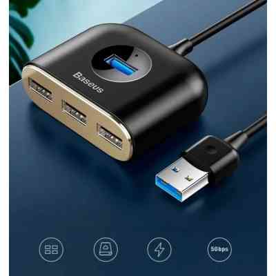 Концентратор Baseus USB 3.0 to 1xUSB 3.0 + 3xUSB 2.0 1.0m (CAHUB-AY01) Винница