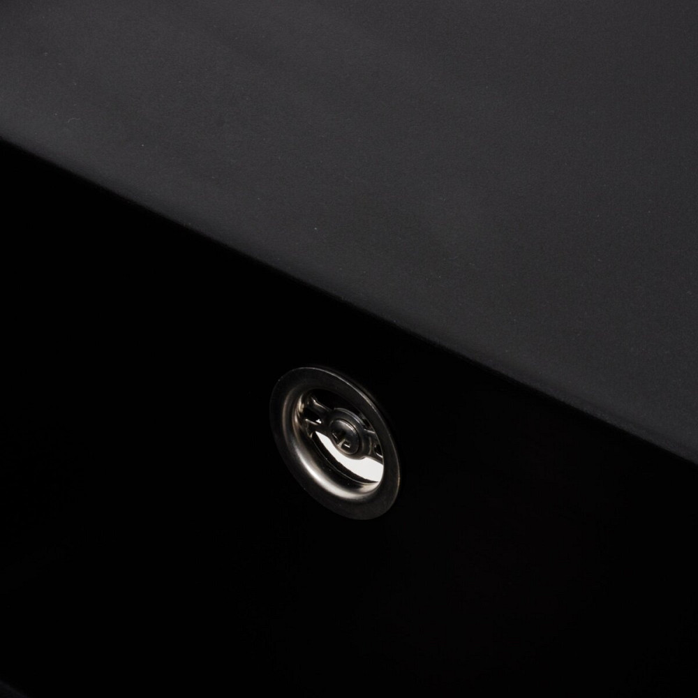 VALESO Гранітна мийка для кухні VALESO 9651 ATLAS матовий Чорний Київ - фото 4