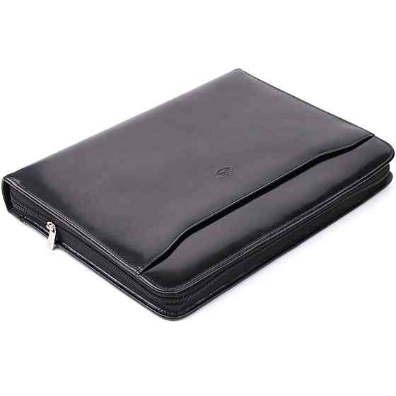 Оригинальная папка с блокнотом из гладкой натуральной кожи Tony Perotti 20850_1 (1278L nero) Черный Киев