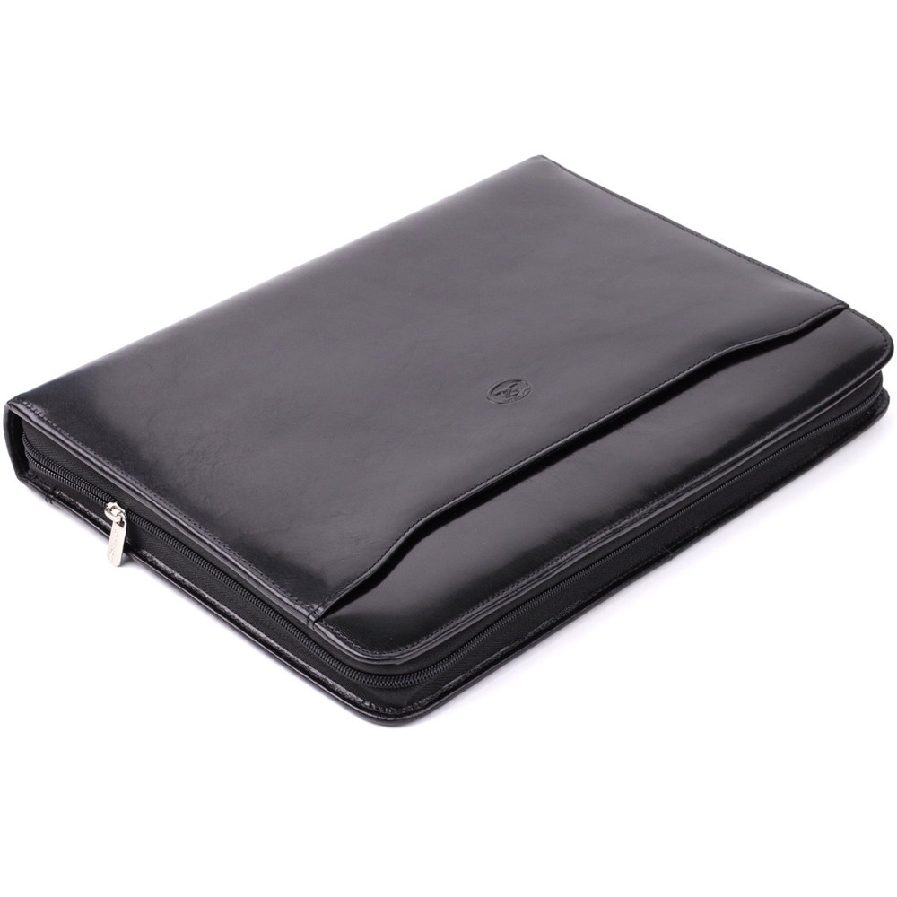 Оригинальная папка с блокнотом из гладкой натуральной кожи Tony Perotti 20850_1 (1278L nero) Черный Киев - изображение 5