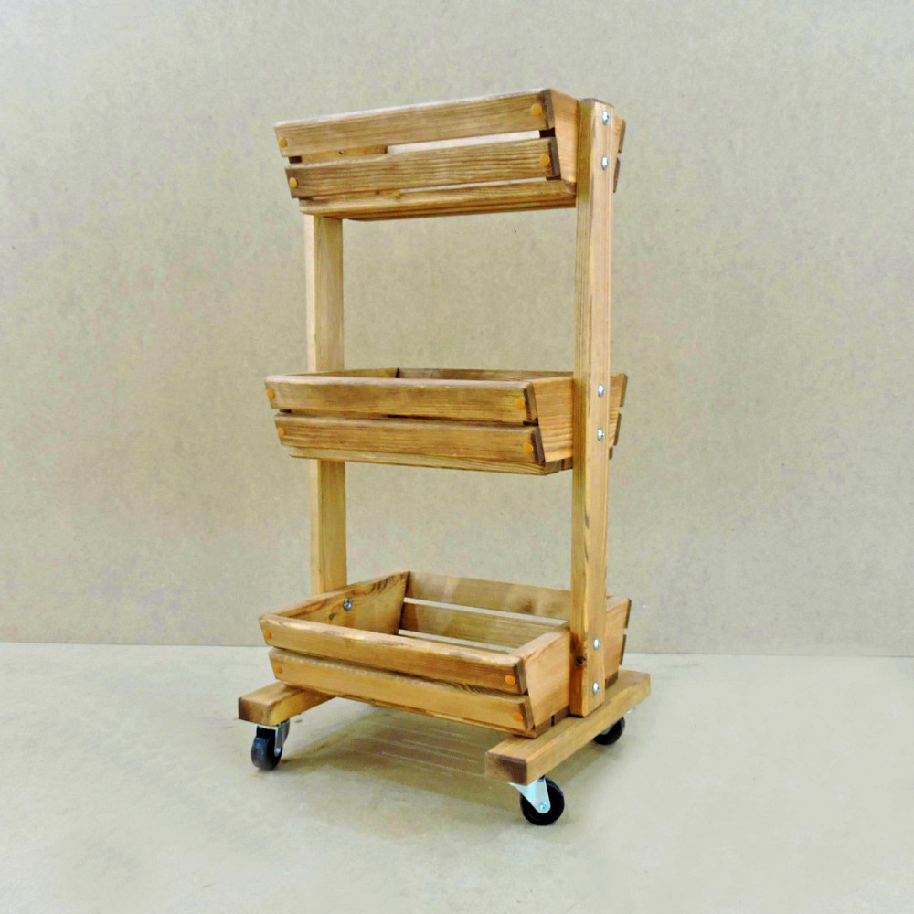 Лоток для овочів і фруктів "Окра" на коліщатках мускат Миколаїв - фото 3