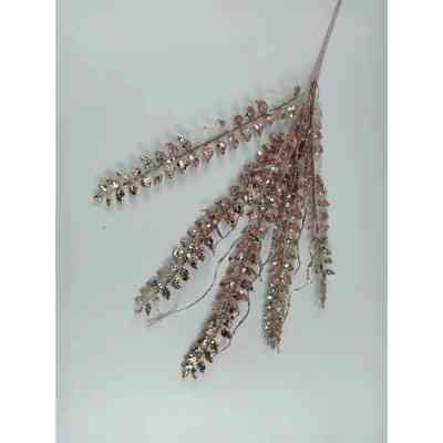 Декоративна гілка YES! Fun Папороть 65 см, золото, гліттер (974579) Вінниця