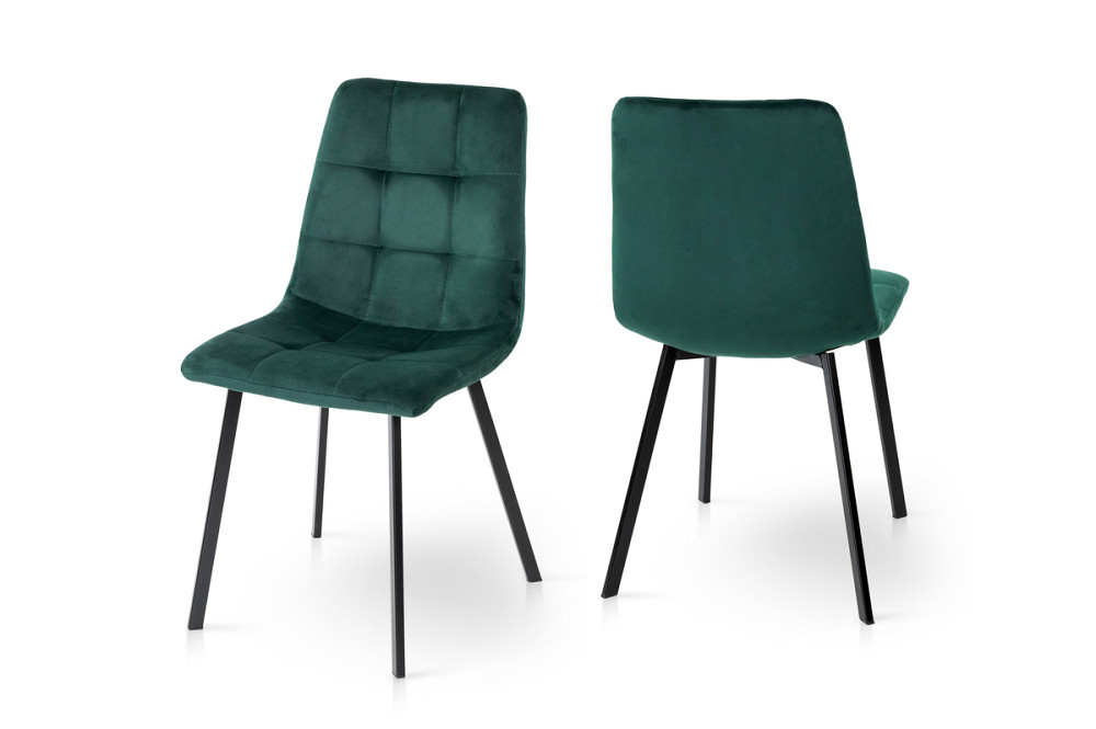 Стілець Ментос чорний/ велюр зелений Київ - фото 6