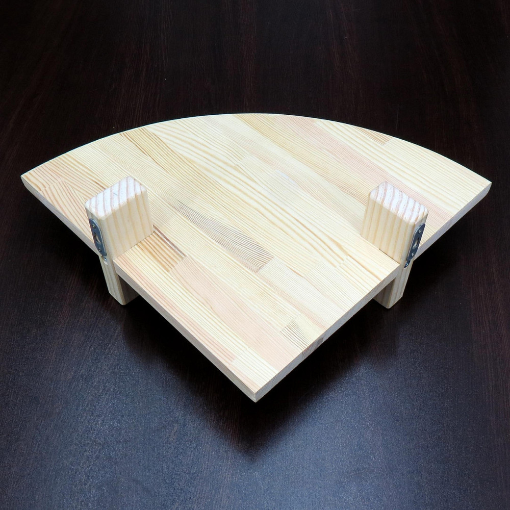 Угловая настенная полка 