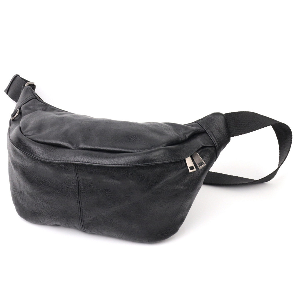 Сумка через плече Vintage 20831 шкіряна Чорний Київ - фото 1