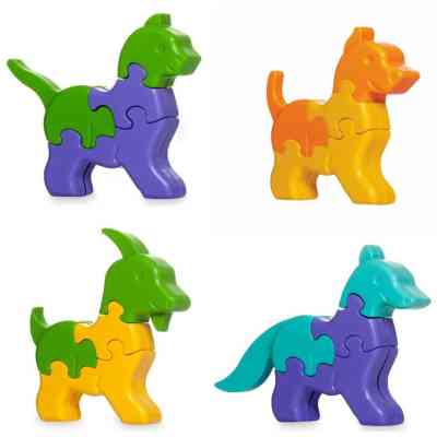 Розвиваюча іграшка Tigres 3D пазли Тваринки - 4 шт, 32 елемента (39355) Вінниця