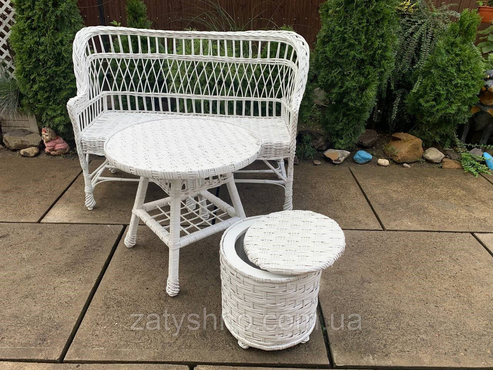 Меблі дерев'яні, з лози, білі Київ - фото 2