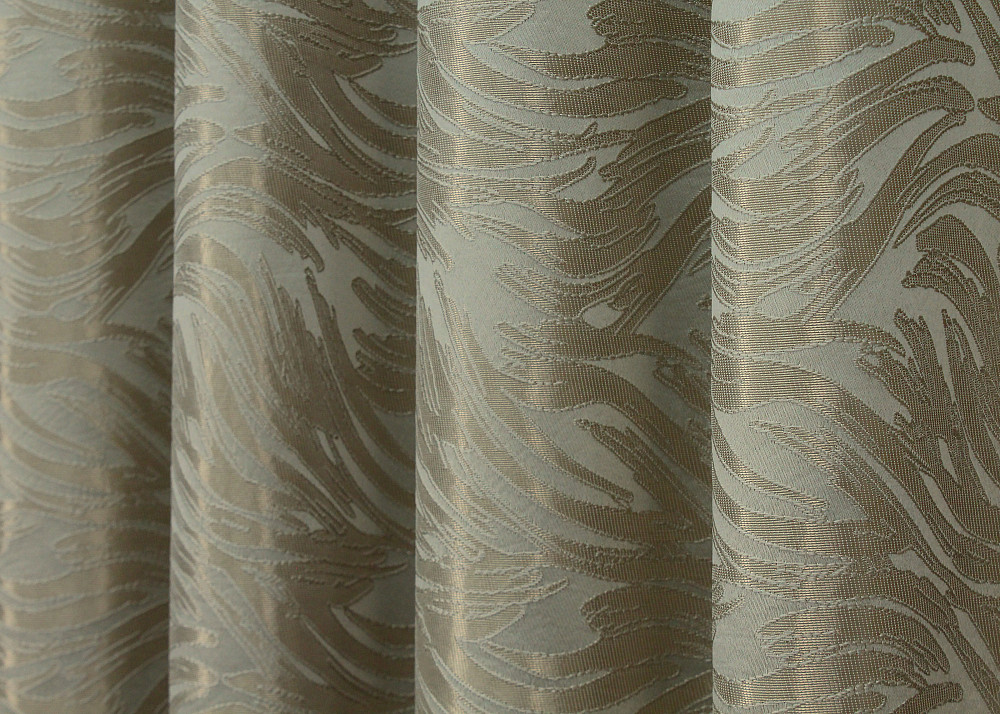 Комплект готовых штор VR-Textil Жаккард Magic № 1603ш Бежевый с золотистым 145х270 см 2 шт (33-0467) Киев - изображение 7