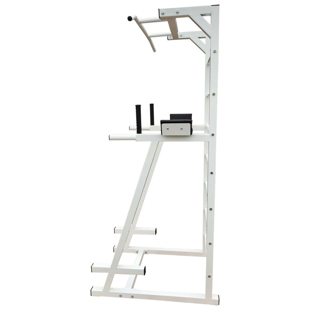 Турнік + прес + бруси підлогова стійка 60х60 мм Білий Спортивні стінки і турніки для будинку розбірна Київ - фото 3