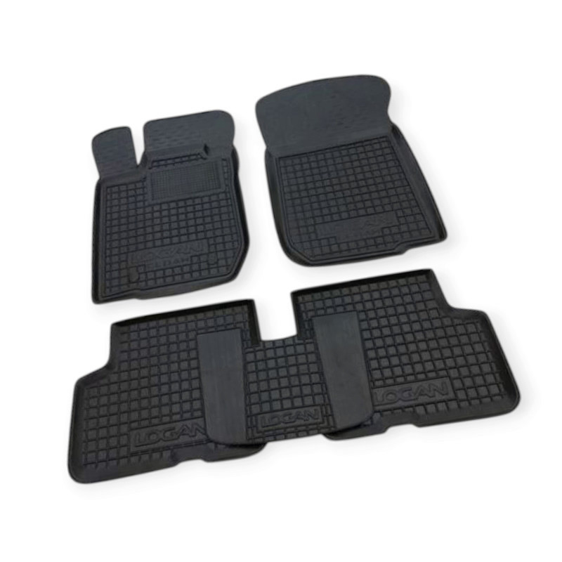 Килимки Рено logan 2004->, sandero 08->, duster 10-> борт 2,5 см, з перемичкою салону Мукачево - фото 1