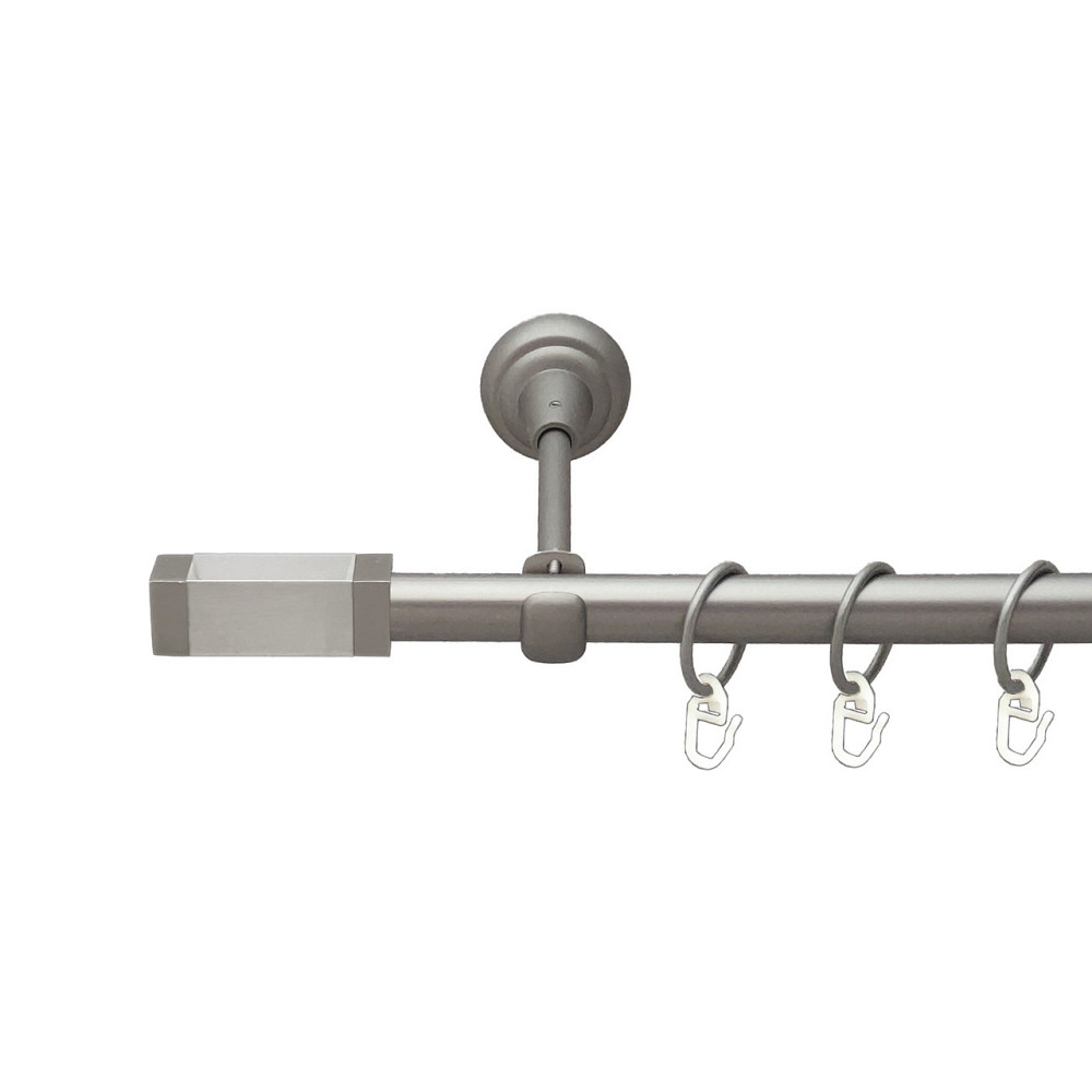 Карниз Orvit Квадро V2 металевий однорядний відкритий Сатин 19 мм 300 см (00-00015211) Львів - фото 1