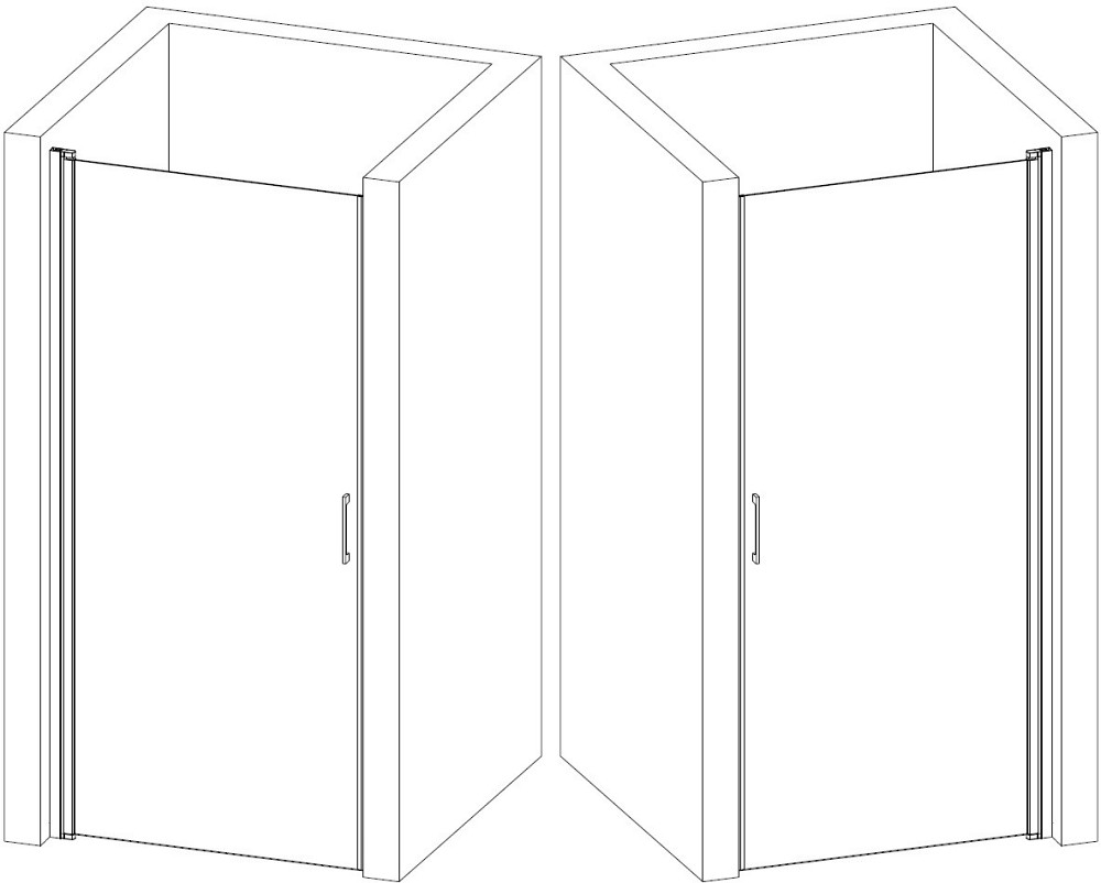 Душевые двери PROSNA 90TCW.Line (90W.Line) BRAVO (1уп.) Киев - изображение 5