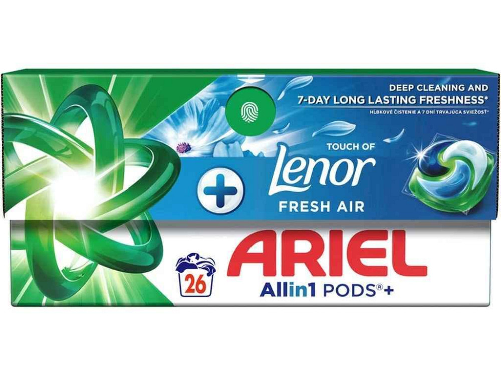 Капсули для прання 26шт Pods All-in-1 Touch of Lenor Дотик свіжого повітря Lenor ТМ ARIEL Київ - фото 1