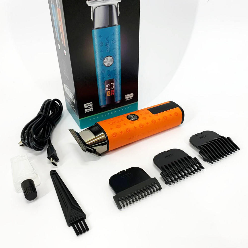 Электрическая машинка для стрижки бытовая VGR, Машинка-триммер 3 в 1 для стрижки волос FN-84 Львов - изображение 12