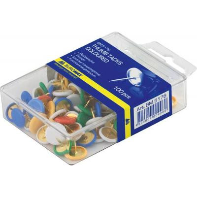 Кнопки Buromax colorful, 100шт (BM.5176) Винница - изображение 1