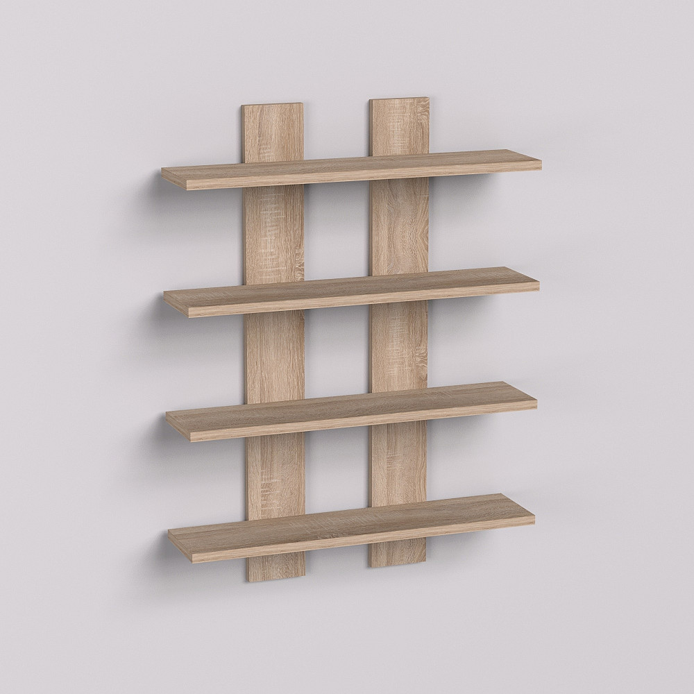 Полиця навісна П-4, Дуб Сонома, 600/120/800 Львів - фото 2