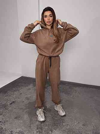 Женский теплый костюм, из флис полара L-XL, Мокко Одесса