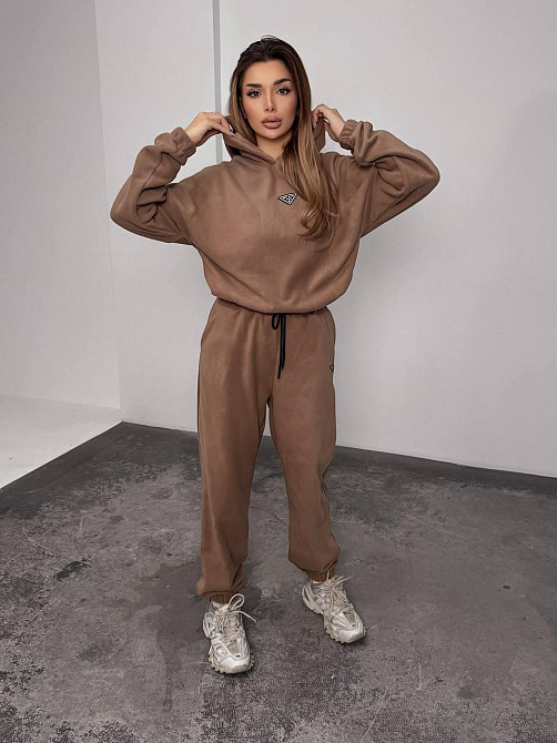 Женский теплый костюм, из флис полара L-XL, Мокко Одесса - изображение 4