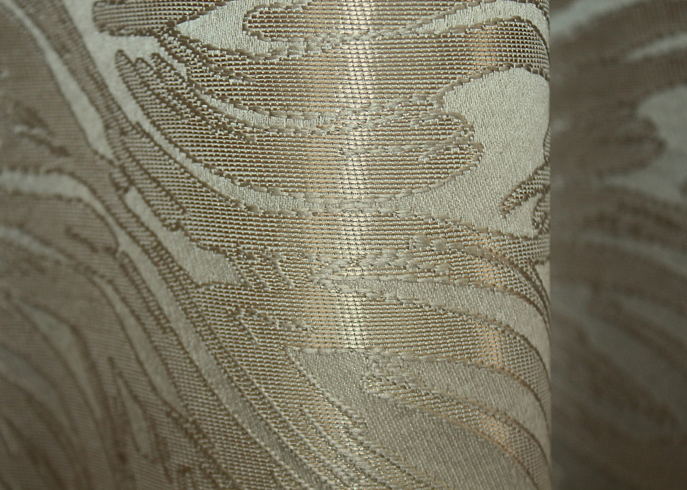 Комплект коротких штор VR-Textil Жаккард Magic № 1603ш Бежевый с золотистым 145х170 см 2 шт (35-0248) Киев - изображение 7