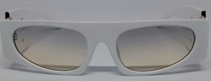 Брендовые модные женские очки белые линзы бежево золотые. Киев - изображение 7