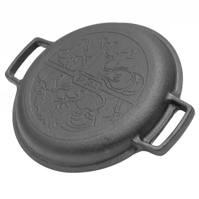 Сковорода Brizoll Monolith чавунна з чавунною кришкою-сковородою 240х60 мм (M2460U-2) Винница