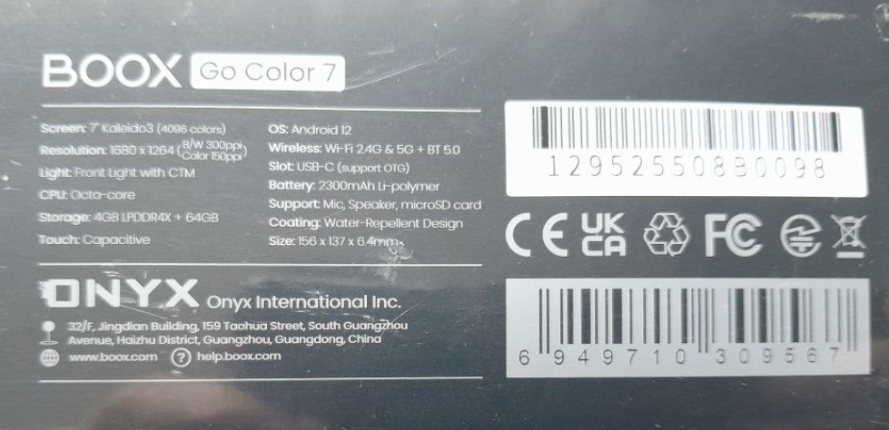 Електронна книга BOOX Go Color 7 Black Київ - фото 2