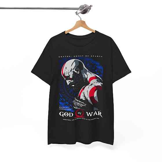 Футболка для мальчика аниме Год Вар Кратос Гхост оверсайз (рост от 165 до 180 ) Черний AnimeJ0076m Днепр