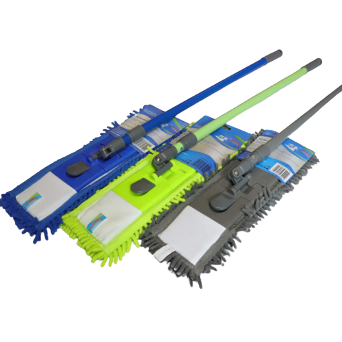 Швабра телескопічна мікрофібра-локшина пластик.кий 68-117см 9028 HIT Феникс Житомир