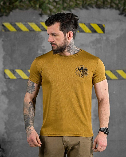 Тактична потоотводна футболка ParaMedic coyot ДЛ6504 Одесса - изображение 3