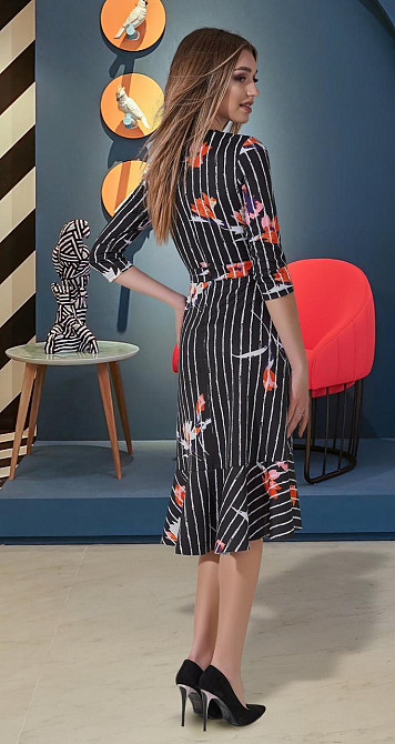 Плаття міді з воланами (46) Київ - фото 2