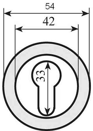Накладка RY 25 нікель/ мат.нікель кл Capri Київ