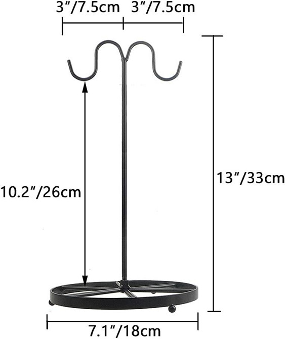 Підставка тримач для бананів, винограду Archi, металева чорна, гачок від розчавлювання, декоративна, настільна, кухонна прикраса Київ - фото 4