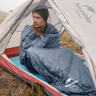 Спальний мішок Naturehike надлегкий Ultralight LW180 NH21MSD09 правий (15°C) p-p XL сіро-синій (6927595777978-R) Вінниця