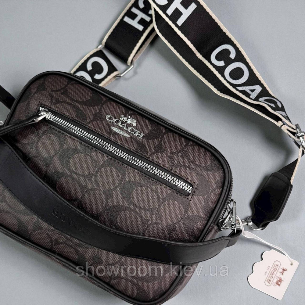 Чоловіча стильна сумка Coach через плече (9357) Київ - фото 7