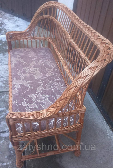 Зручний плетений диван для дачі Київ - фото 4