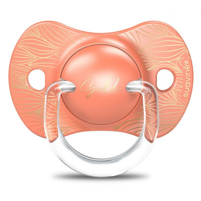 Пустышка Suavinex Gold Edition физиологическая, +18 мес. оранжевая (307863) Винница - изображение 1