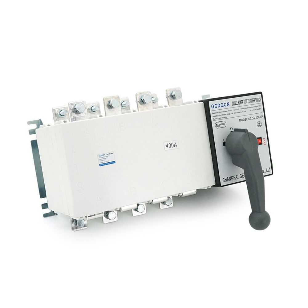 Автомат введення резерву (АВР) чотириполюсний GCQ4P400A, 220V/400A, Вимикальна здатність KA:6, Гвинтова фіксація, 434*273*265мм Київ - фото 2