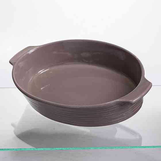 Yiwu Форма для запікання овальна 36×22.5×7 (см) форма для духовки 2 літри Бежевий S1286 Коломия