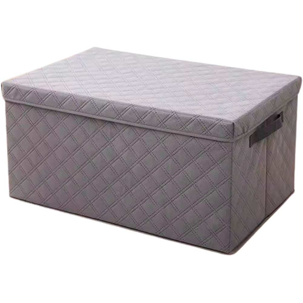 Комплект ящиков для хранения вещей в шкафу 4 шт с крышкой и ручками, тканевый,серый Каменец-Подольский - изображение 2