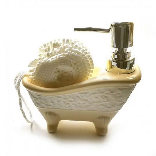 Дозатор для мыла с мочалкой Ванна Киев - изображение 1