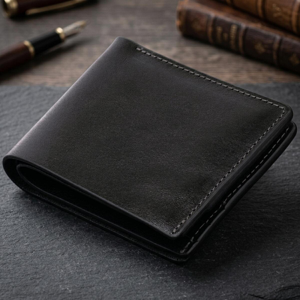 Портмоне вертикальне з круглим магнітом на два відділення GRANDE PELLE 11306 Чорне Київ - фото 14
