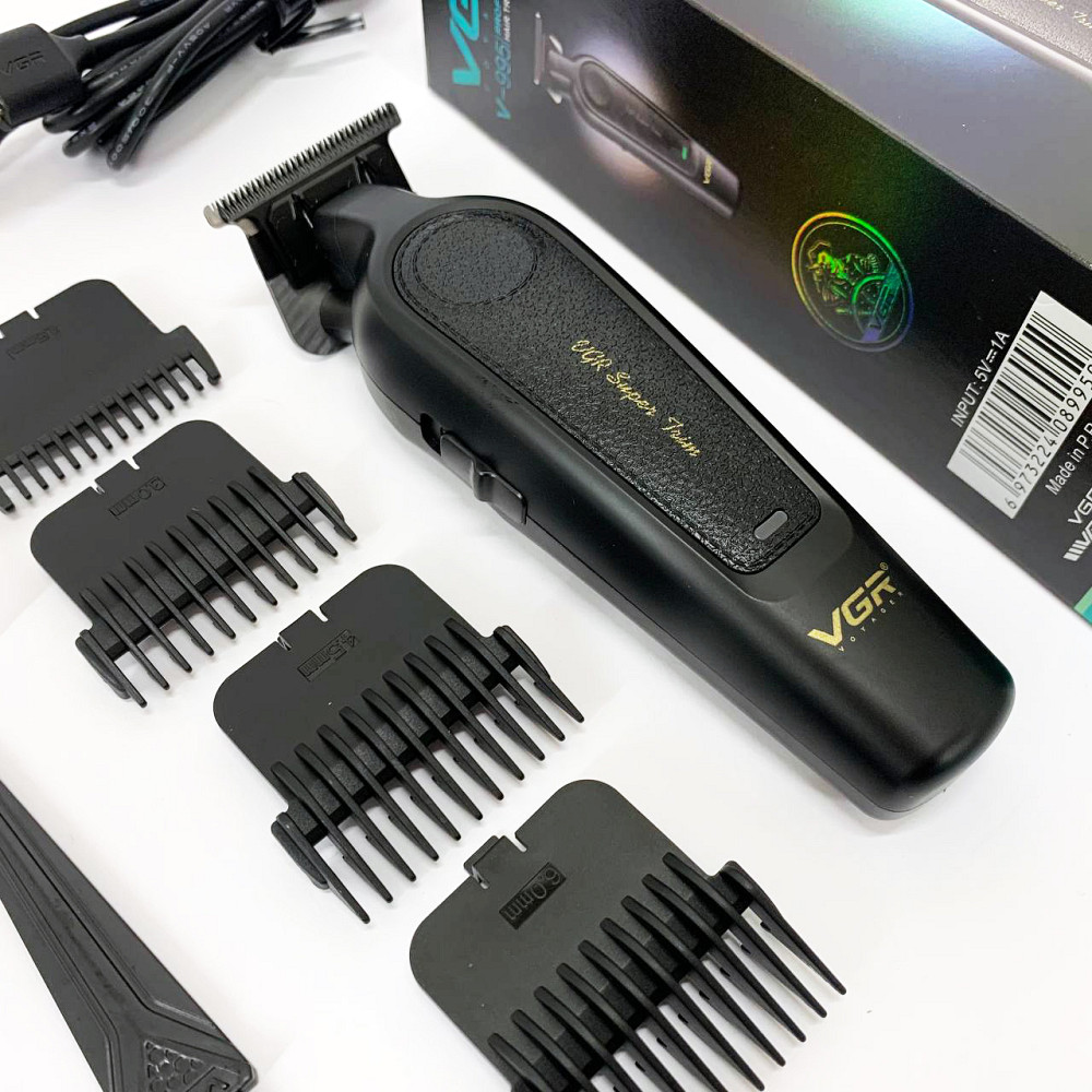 Малошумная машинка для стрижки волос VGR V-995, Профессиональная машинка для стрижки головы OI-41 Львов - изображение 15