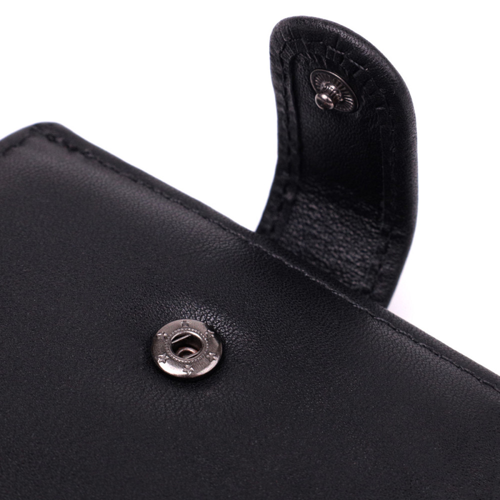 Місткий чоловічий гаманець з натуральної шкіри Vintage sale_15102 Чорний Київ - фото 5