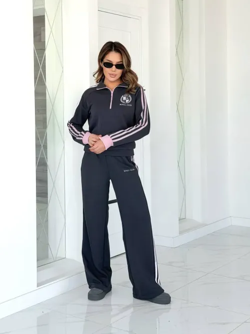 Жіночий костюм із турецької петлі з вишивкою – зручний базовий комплект Одеса - фото 2